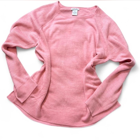 Pink Sweet Romeo Ribbed Raglan Sleeve Sweater - Picture 2 of 8